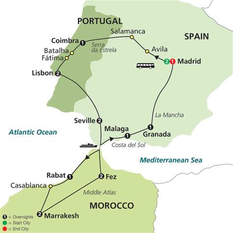 tour to spain portugal and morocco