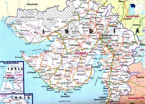 tourism map of gujarat