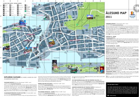 tourist map of alesund norway