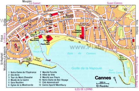 tourist map of cannes france