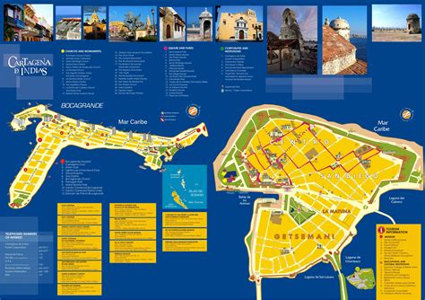 tourist map of cartagena colombia