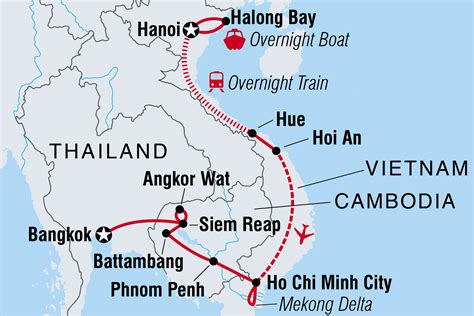 tourist map of vietnam and cambodia