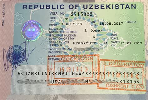 tourist visa for uzbekistan
