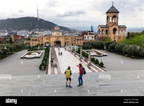 tourists exploring Tbilisi