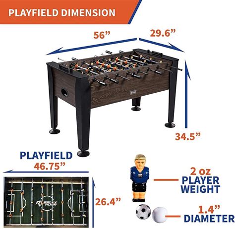 Tournament Foosball Table Dimensions