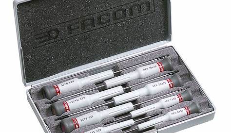 Tournevis Facom Coffret 8 MicroTech FentePhillips