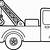 tow truck coloring page