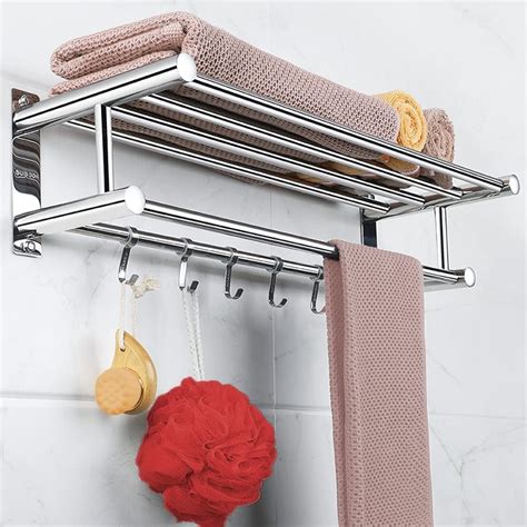 Towel Hooks And Shelf