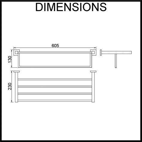 Towel Shelf Dimensions
