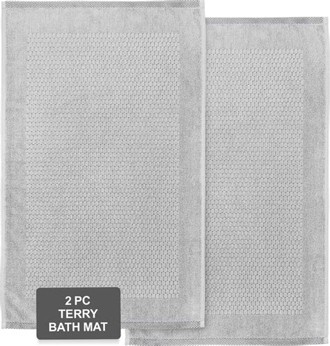 Towelling Bath Mat Grey