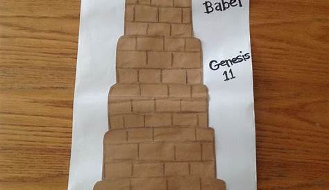 Tower Of Babel Craft For Preschoolers