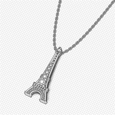 Tower Diamond Necklace