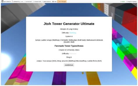 Tower Name Generator Jtoh