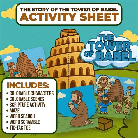 Tower Of Babel Activity Sheet
