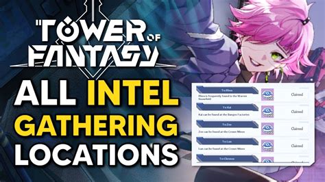 Famous Tower Of Fantasy Intel Gathering Viral