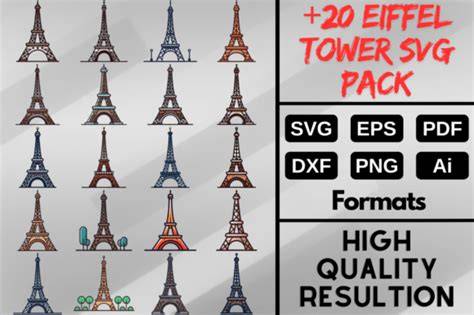 Download tower-eiffel-paris-3d SVG