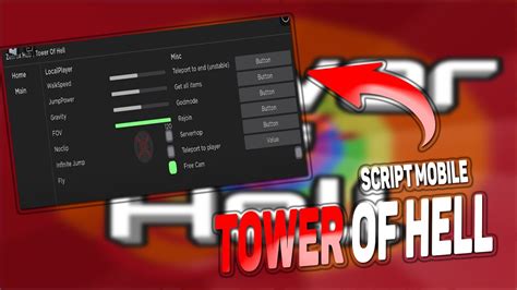 Roblox Tower Of Hell Script GUI [Instant WIN Games] (Pastebin 2022) YouTube