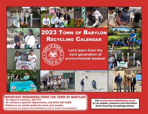 Town Of Babylon Recycling Calendar 2024