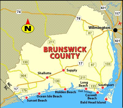 Historic Brunswick Town Map from 1764