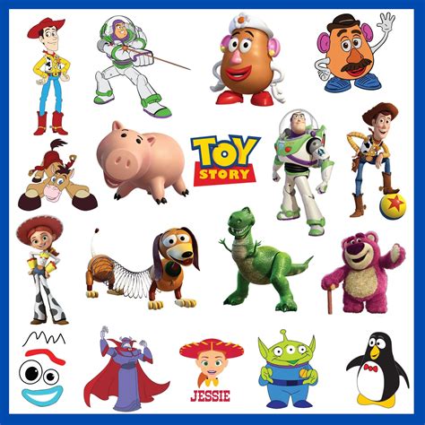 Woody & Buzz SVG clipart, cartoon character png, chibi heroes in 2021