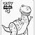 toy story rex coloring pages