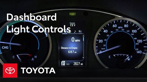 TOYOTA COROLLA HOW TO BRIGHTEN AND DIM DASHBOARD YouTube