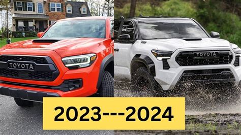 toyota tacoma 2024 vs 2023