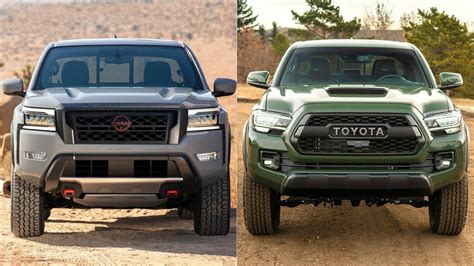 toyota tacoma vs nissan frontier 2022