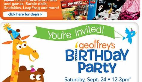 Toys R Us Geoffrey's Birthday Bash | Family Fun Vancouver