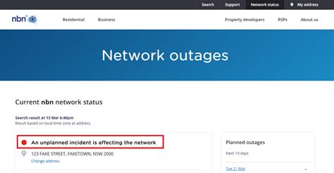 tpg internet outage check