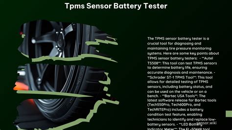 Tpms Sensor Battery Tester