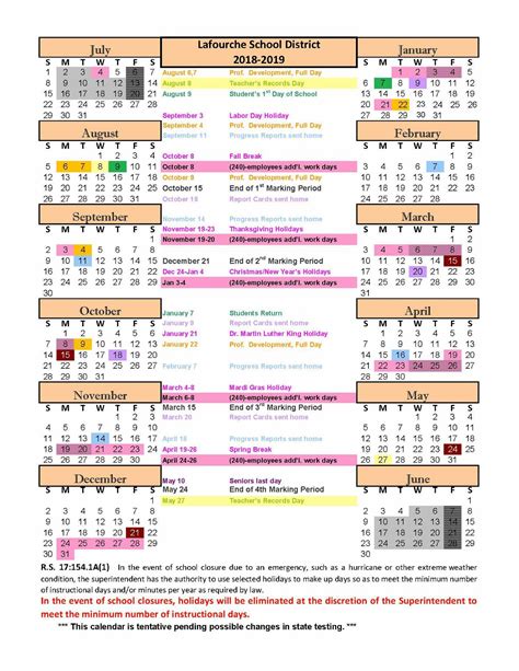 tpsd school calendar