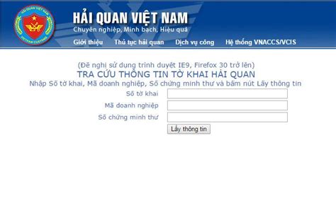 tra cuu thong tin no thue hai quan