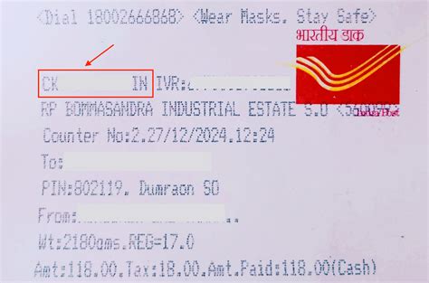 track speed post without consignment number