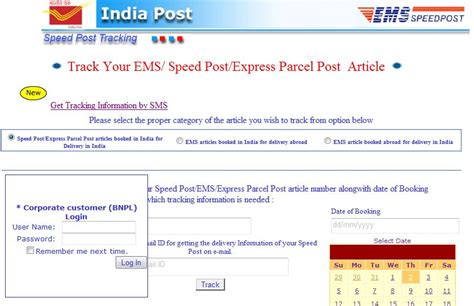 tracking speed post of india