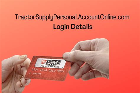 Tractor Supply Company Credit Card Login Payment Address Customer