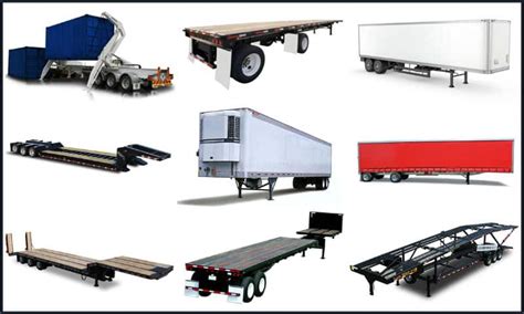 tractor and semi trailer types