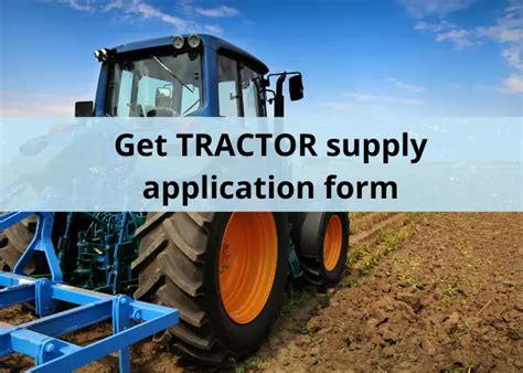 tractor and supply application