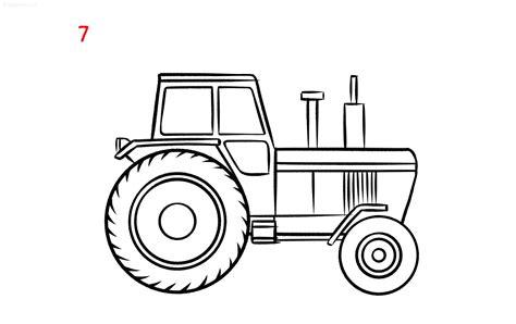 Tractor Drawing Template
