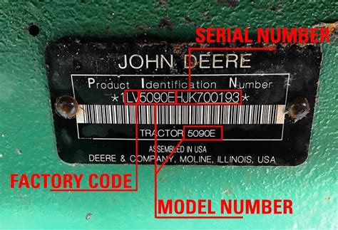 Tractor Model Number