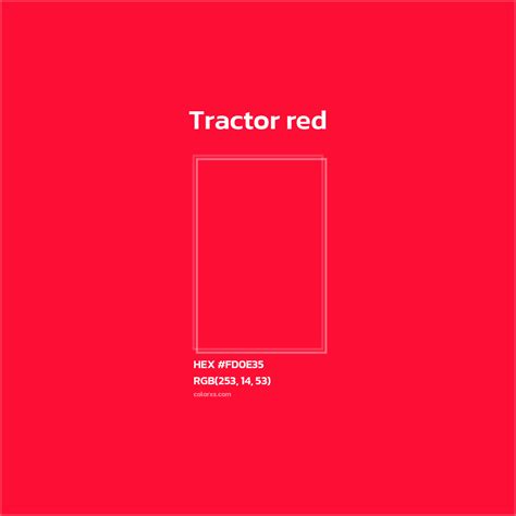 Tractor Red Color