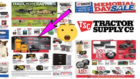 tractor supply memorial day sale