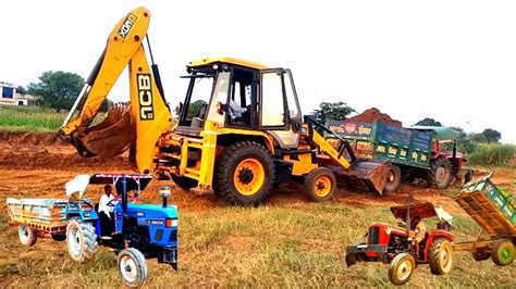 Tractor Trali Jcb Machine