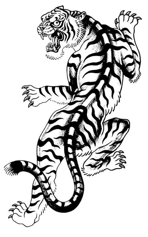Trad Tattoo Tiger