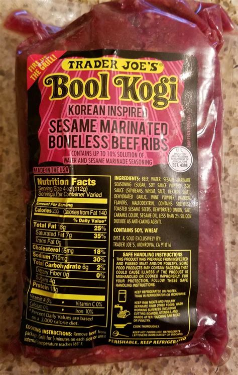 trader joe's beef bool kogi