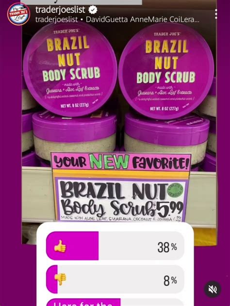 trader joe's brazilian body scrub