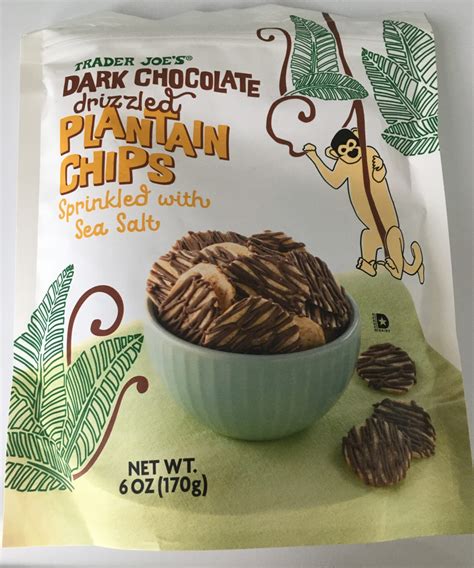 trader joe's dark chocolate plantain chips