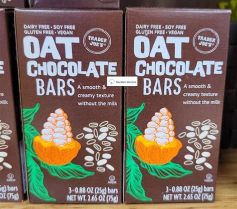 trader joe's oat chocolate bar