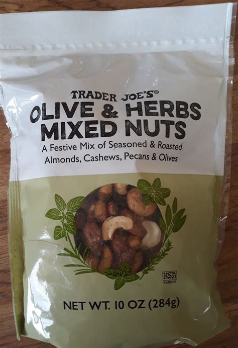 trader joe's olive and herb mixed nuts