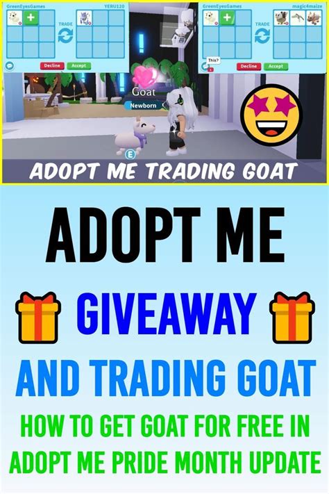trading goat in adopt me